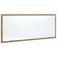 Badkamerspiegel LED 100x8,5x37 cm bewerkt hout artisanaal eiken 2