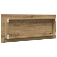 Badkamerspiegel LED 100x8,5x37 cm bewerkt hout artisanaal eiken 8