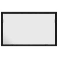 Badkamerspiegel met LED-verlichting 60x8,5x37 cm zwart eiken 6