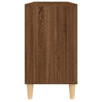 Wastafelkast 80x33x60 cm bewerkt hout bruin eikenkleur 8