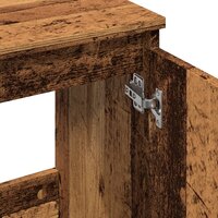 Wastafelkast 58x33x60 cm bewerkt hout oud houtkleurig 8