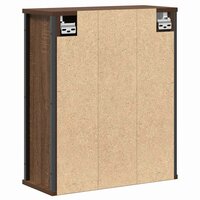 Badkamerwandkast met spiegel 50x21x60 cm bruin eikenkleurig 8