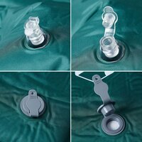 Kampeermatras met kussen zelfopblazend 1-persoons groen 4