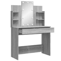 Kaptafel met LED-verlichting 96x40x142 cm grijs sonoma 4