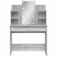 Kaptafel met LED-verlichting 96x40x142 cm grijs sonoma 5