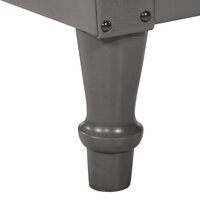 Kuipstoel echt geitenleer grijs 7