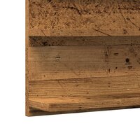 Badkamerspiegelkast 90x11x45 cm bewerkt hout oud houtkleurig 8