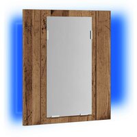 Badkamerspiegelkast LED 40x12x45 cm bewerkt hout oud hout 3