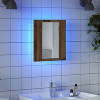 Badkamerspiegelkast LED 40x12x45 cm bewerkt hout oud hout 4