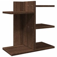 Bureau organiser 42x21,5x42 cm bewerkt hout bruin eikenkleurig 2