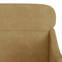 Fauteuil 63x76x80 cm fluweel bruin 6