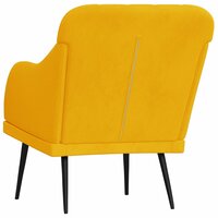 Fauteuil 63x76x80 cm fluweel geel 5