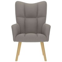 Relaxstoel stof taupe 3