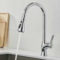 Mengkraan Fontastock Chroom Roestvrij staal Blik Keramische Zinklegering C-vorm Hoogte 6