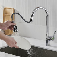 Mengkraan Fontastock Chroom Roestvrij staal Blik Keramische Zinklegering C-vorm Hoogte 8