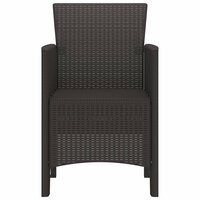 Tuinstoel 2 pcs Bruin 53 x 49 x 85 cm PP 5