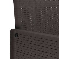 Tuinstoel 2 pcs Bruin 53 x 49 x 85 cm PP 8