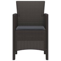 Tuinstoel 2 pcs Bruin 53 x 49 x 85 cm PP 5