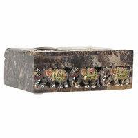 Juwelenkistje Home ESPRIT Bruin Multicolour 15 X 10 X 5,5 CM 5