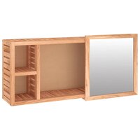 Spiegelkast 80x17x34 cm massief walnotenhout 2