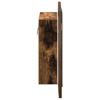 Badkamerspiegelkast LED 40x12x45 cm bewerkt hout gerookt eiken 9