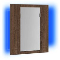 Badkamerspiegelkast LED 40x12x45 cm bewerkt hout bruineiken 5