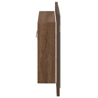 Spiegelkast LED 60x12x45 cm bewerkt hout bruin eikenkleur 8