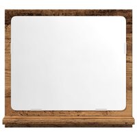 Badkamerspiegelkast 40x11x37 cm bewerkt hout oud houtkleurig 4