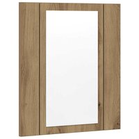Badkamerspiegelkast LED 40x12x45 cm bewerkt hout artisan eiken 2
