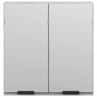 Badkamerspiegelkast 64x20x66,5 cm bewerkt hout betongrijs 4