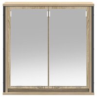 Badkamerwandkast met spiegel 60x21x60 cm sonoma eikenkleurig 5