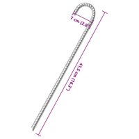 Tentharingen 6 st &Oslash;12 mm 41,5 cm gegalvaniseerd staal 5