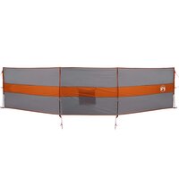 Windscherm camping waterdicht 490x123 cm grijs en oranje 4