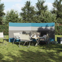 Windscherm camping waterdicht 340x130 cm blauw 3