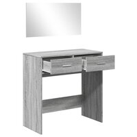 Kaptafel met spiegel 80x39x80 cm grijs sonoma eikenkleurig 4