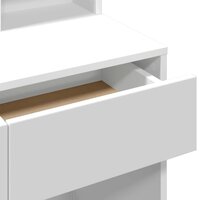 Kaptafel met spiegel 80x41x144,5 cm wit 8