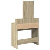 Kaptafel met spiegel 80x41x144,5 cm sonoma eikenkleurig 6