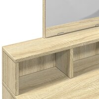 Kaptafel met spiegel 80x41x144,5 cm sonoma eikenkleurig 7