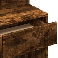 Kaptafel met spiegel 80x41x144,5 cm gerookt eikenkleurig 8