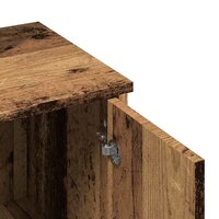 Kaptafel met spiegel 86,5x35x136 cm oud houtkleurig 8