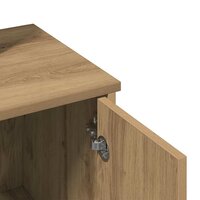 Kaptafel met spiegel 86,5x35x136 cm artisanaal eikenkleur 8