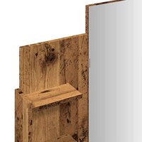 Kaptafel met spiegel 96x39x142 cm oud houtkleurig 8