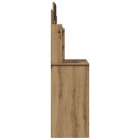 Kaptafel met spiegel 96x39x142 cm artisanaal eikenkleur 5