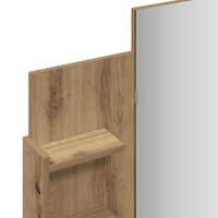 Kaptafel met spiegel 96x39x142 cm artisanaal eikenkleur 8