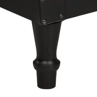 Kuipstoel echt geitenleer zwart 7