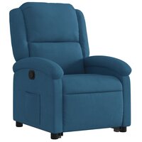 Sta-opstoel fluweel blauw 4