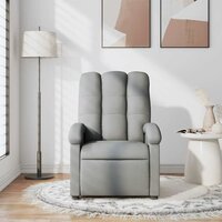 Massagestoel verstelbaar stof lichtgrijs 3