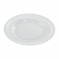 Dinerbord Home ESPRIT Transparant Kristal 27 X 27 X 2,6 CM 2