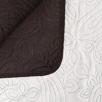 Bedsprei dubbelzijdig 230x260 cm quilt cr&egrave;me en bruin 4