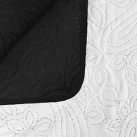 Bedsprei dubbelzijdig 230x260 cm quilt zwart en wit 5